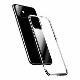 Amazon Brand - Solimo Electroplated Mobile Cover (Soft & Flexible Back case), for Apple iPhone 11 (Black)