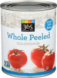 365 Everyday Value, Whole Peeled Tomatoes, 28 oz