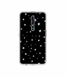 Amazon Brand - Solimo Designer Sperking Stars UV Printed Soft Back Case Mobile Cover for Oppo Reno2 F