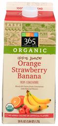 365 Everyday Value, Organic Orange Strawberry Banana Juice, 59 fl oz