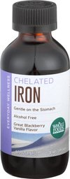 Whole Foods Market, Chelated Iron, Blackberry Vanilla Flavor, 4 oz