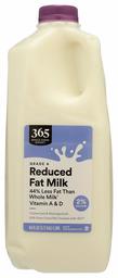 365 EVERYDAY VALUE Reduced Fat 2% Milk, 64 FZ