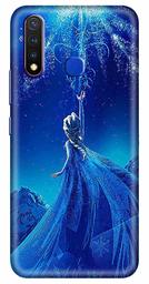 Amazon Brand - Solimo Designer Girl Blue Design 3D Printed Hard Back Case Mobile Cover for Vivo Y19 / Vivo U20