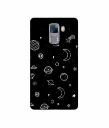 Amazon Brand - Solimo Designer Solar System 3D Printed Hard Back Case Mobile Cover for Huawei Honor 7