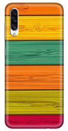 Amazon Brand - Solimo Designer Colorful Wooden Pattern 3D Printed Hard Back Case Mobile Cover for Samsung Galaxy A30s