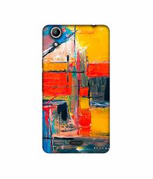 Amazon Brand - Solimo Designer Multicolor Squre Blocks 3D Printed Hard Back Case Mobile Cover for Micromax Canvas Selfie 2 Q340