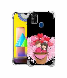 Amazon Brand - Solimo Designer Boy and Girl UV Printed Soft Back Case Mobile Cover for Samsung Galaxy M31