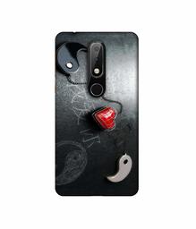 Amazon Brand - Solimo Designer Chinnese Yin and Yang 3D Printed Hard Back Case Mobile Cover for Nokia 6.1 Plus