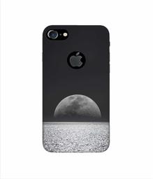 Amazon Brand - Solimo Designer Half Moon View 3D Printed Hard Back Case Mobile Cover for Apple iPhone 7 (with Logo Cut)