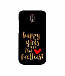 Amazon Brand - Solimo Designer Happy Girls are The Prettiest 3D Printed Hard Back Case Mobile Cover for Nokia 1