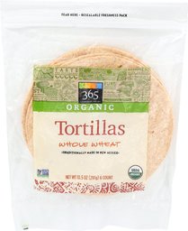 365 Everyday Value, Organic Whole Wheat Flour Tortillas , 6 ct