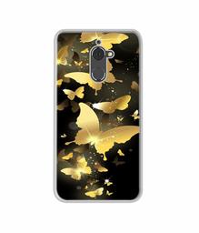 Amazon Brand - Solimo Designer Golden Butterfly Pattern UV Printed Soft Back Case Mobile Cover for Coolpad Note 5 Lite