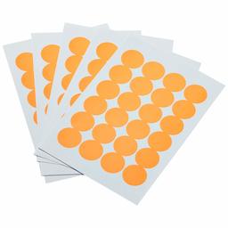 AmazonBasics Self-Adhesive Removable Labels, 0.75 Inch Diameter, Orange Neon, 1008-Pack