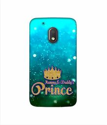 Amazon Brand - Solimo Designer Mummy & Daddy's Prince 3D Printed Hard Back Case Mobile Cover for Motorola Moto G4 Play