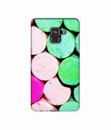 Amazon Brand - Solimo Designer Wax Color 3D Printed Hard Back Case Mobile Cover for Samsung Galaxy A8 Plus