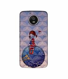 Amazon Brand - Solimo Designer Lady Vector Patternn 3D Printed Hard Back Case Mobile Cover for Motorola Moto G5