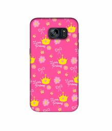 Amazon Brand - Solimo Designer Little Princess Pattern 3D Printed Hard Back Case Mobile Cover for Samsung Galaxy S7 Edge