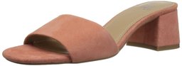 The Fix Amazon Brand Women's Lilly Block Heel Mule, Sorbet Suede, 7.5 B US