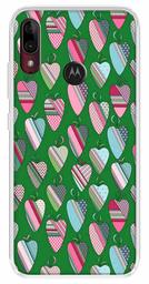 Amazon Brand - Solimo Designer Multicolor Heart Art Vectors Green Pattern Design Printed Soft Back Case Mobile Cover for Motorola Moto E6s / Motorola Moto E6 Plus