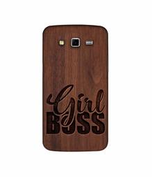 Amazon Brand - Solimo Designer Girl Boss On Wood 3D Printed Hard Back Case Mobile Cover for Samsung Galaxy Grand 2 G7102 / G7105