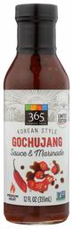 365 Everyday Value, Korean Style Gochujang Sauce & Marinade, 12 Ounce