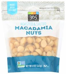 365 EVERYDAY VALUE Roasted And Salted Macadamia Nuts, 8 OZ