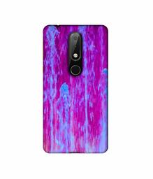 Amazon Brand - Solimo Designer Pink Color Fall 3D Printed Hard Back Case Mobile Cover for Nokia 6.1 Plus