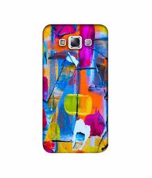 Amazon Brand - Solimo Designer Multicolor Box Texture 3D Printed Hard Back Case Mobile Cover for Samsung Galaxy E7