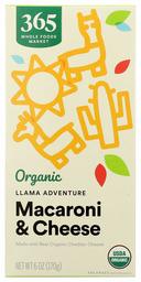 365 by Whole Foods Market, Organic Macaroni & Cheese, Llama Adventure, Cheddar, 6 Ounce