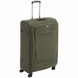 AmazonBasics Premium Valise souple et extensible à roulettes pivotantes avec serrure TSA intégrée 74 cm, Olive