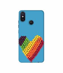 Amazon Brand - Solimo Designer Ball Heart 3D Printed Hard Back Case Mobile Cover for Motorola One Power