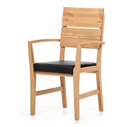 Marque Amazon - Alkove - Hayes - Fauteuil en bois massif avec siège tapissé, C-ur de hêtre