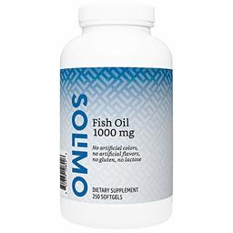 Amazon Brand - Solimo Fish Oil 1000 mg, 250 Softgels, Eight Month Supply