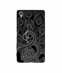 Amazon Brand - Solimo Designer Peacock Feather Pattern 3D Printed Hard Back Case Mobile Cover for Sony Xperia X