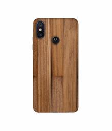 Amazon Brand - Solimo Designer Wooden Art 3D Printed Hard Back Case Mobile Cover for Motorola One Power