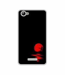 Amazon Brand - Solimo Designer Red Moon UV Printed Soft Back Case Mobile Cover for Lyf Wind 1