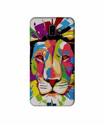 Amazon Brand - Solimo Designer Lion Multicolor Vector 3D Printed Hard Back Case Mobile Cover for Samsung Galaxy J6 Plus