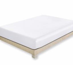 Brushed Cotton Blended 1 Fitted Sheet Only, Pure White, King