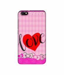 Amazon Brand - Solimo Designer Love Print On Cloth Pattern 3D Printed Hard Back Case Mobile Cover for Huawei Honor 4X