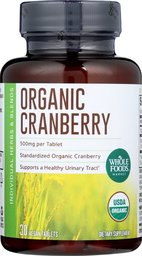 Whole Foods Market, Organic Cranberry, 30 ct