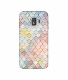 Amazon Brand - Solimo Designer Small Squre Texture 3D Printed Hard Back Case Mobile Cover for Samsung Galaxy J2 Core