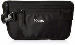 Amazon Brand - Solimo Travel Waist Pouch (Black)