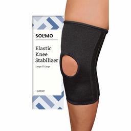 Amazon Brand - Solimo Elastic Knee Stabilizer, Large/Extra Large