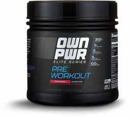 OWN PWR Elite Series Pre Workout Powder, Fruit Punch, 25 Servings, with 5 g Creatine, 2 g Beta Alanine (as CarnoSyn), 300 mg Caffeine & more