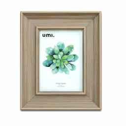 UMI.by Amazon - Brown Imitation Wood Grain Effect Modern Minimalist European Style 5X7 Inch （13X18 CM）Photo Frame,PS Foam Environmental Protection Picture Frame，for Wall Hanging and Desk Stand