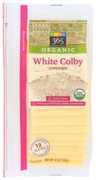 365 EVERYDAY VALUE Organic Sliced Colby, 12 OZ