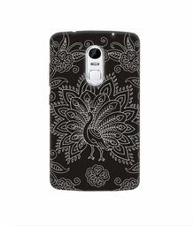 Amazon Brand - Solimo Designer White Peacock Rangoli 3D Printed Hard Back Case Mobile Cover for Lenovo Vibe X3