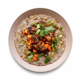 Amazon Meal Kits, Mushroom Congee with Lemongrass Chicken & Sweet Potatoes, Serves 2