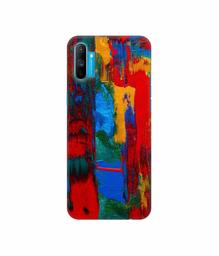 Amazon Brand - Solimo Designer Multicolor Brush Texture on Wall 3D Printed Hard Back Case Mobile Cover for Realme C3