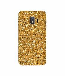 Amazon Brand - Solimo Designer Golden Sparkle 3D Printed Hard Back Case Mobile Cover for Samsung Galaxy J2 Core